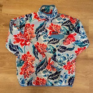 Patagonia Fleece Pullover | Hawaiian Floral | M